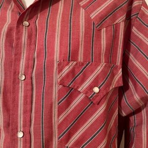 Vintage Men’s Western Pearl Snap Shirt Medium